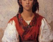 弗兰克 杜韦内克 : Florentine Flower Girl